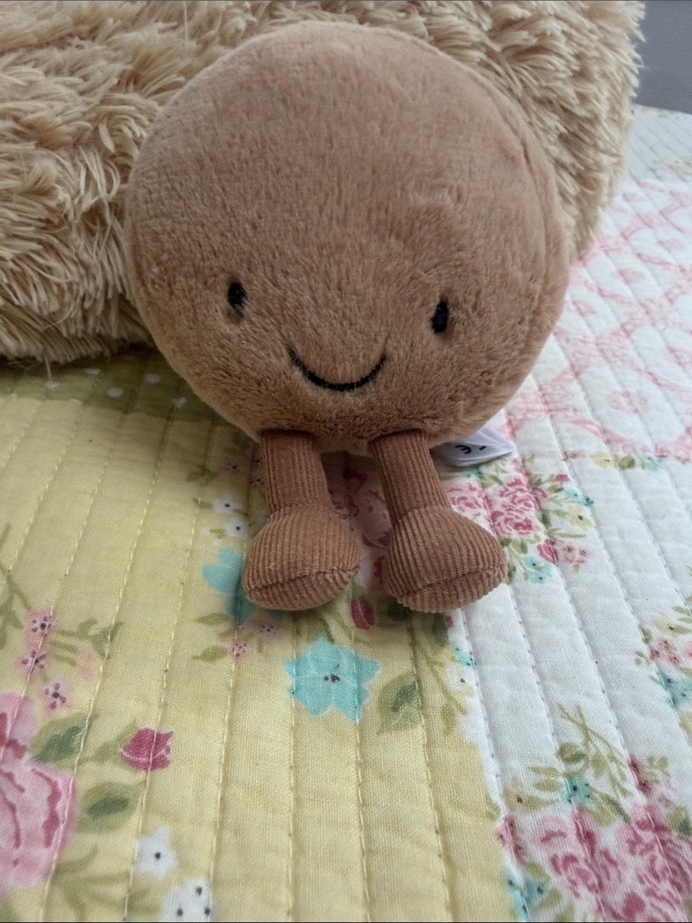 Jellycat Brown Round Plush Toy with Corduroy Legs